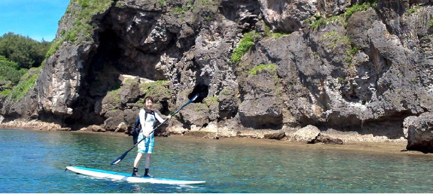 SUPで海上ツアー